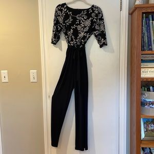 Navy pantsuit , one piece